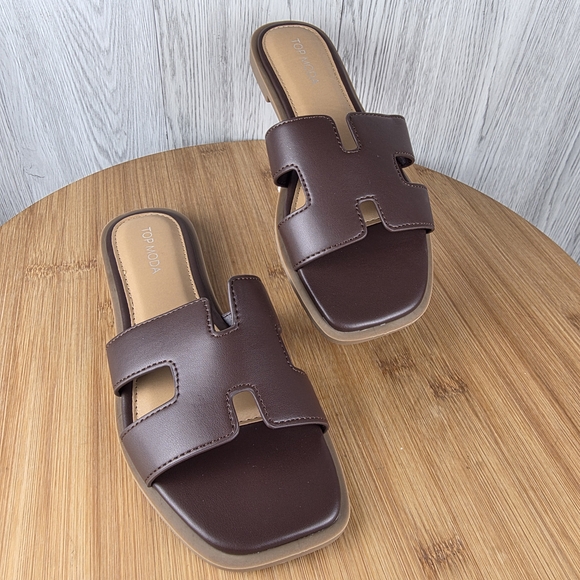 TOP Moda Shoes - Women's Brown H Sandals